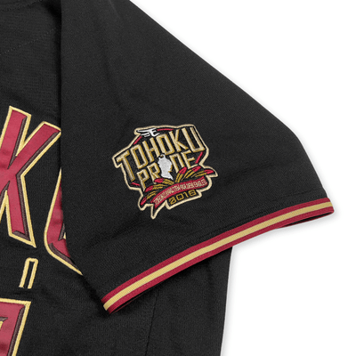 New Majestic NPB Baseball Tohoku Rakuten Eagles Yuki Matsui Jersey 2018 Black - Sugoi JDM