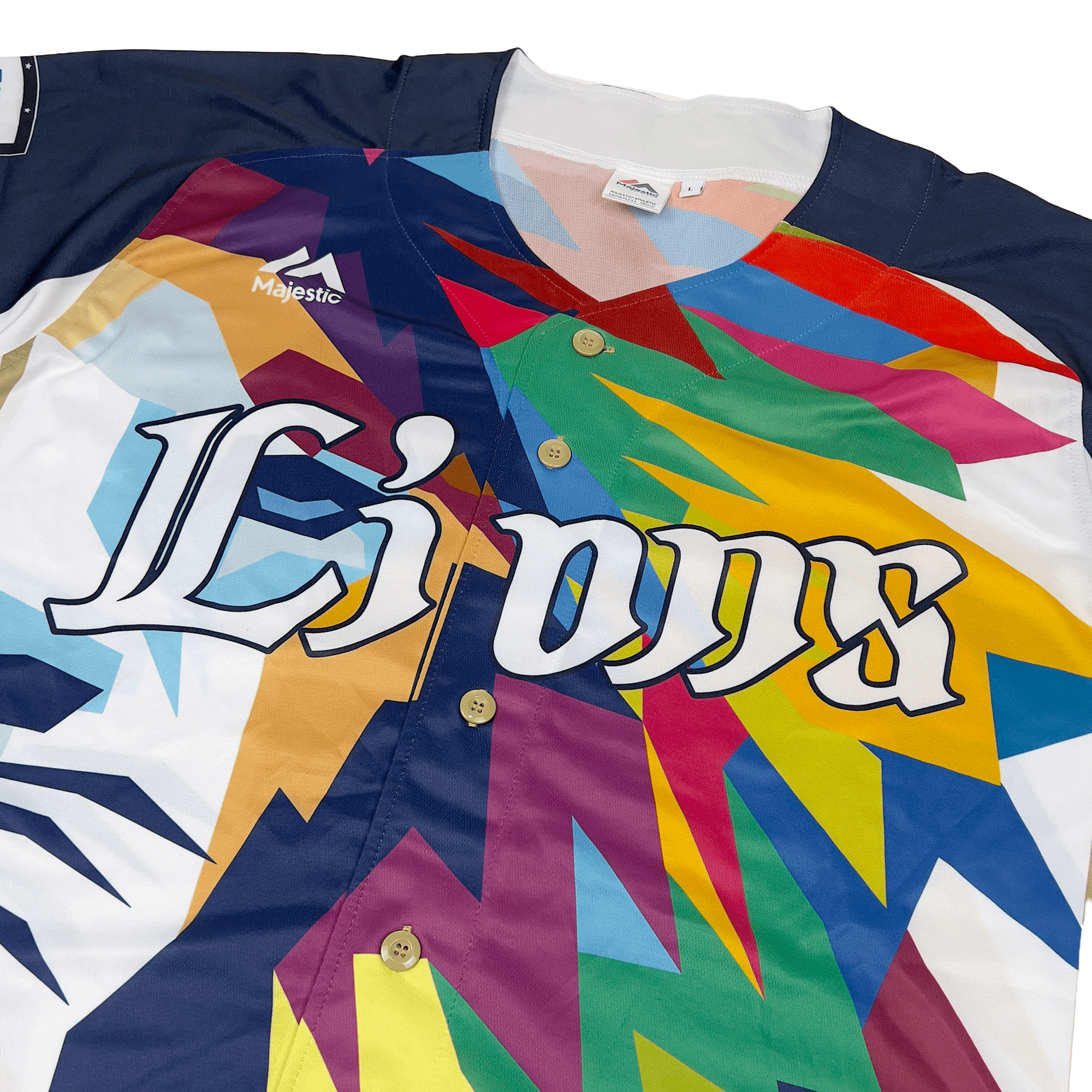 New Majestic Saitama Seibu Lions NPB Saiko Rainbow Summer Jersey 2021 - Sugoi JDM