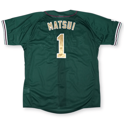 New NPB Baseball Earth Green Rakuten Eagles Yuki Matsui Jersey 2023 - Sugoi JDM