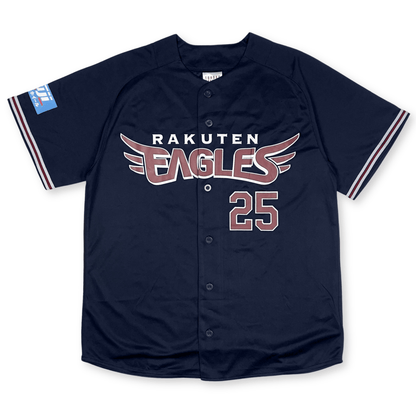 New NPB Baseball Tohoku Rakuten Eagles Kazuki Tanaka Jersey 2021 Black - Sugoi JDM
