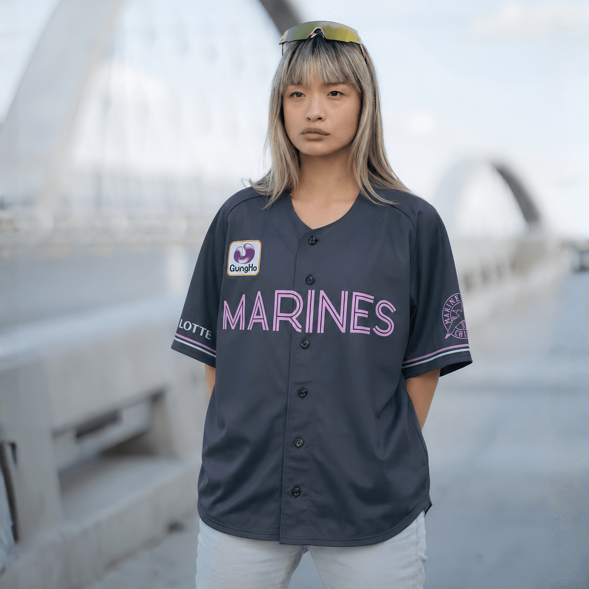 New NPB Black Summer Gungho Chiba Lotte Marines Baseball Jersey 2022 - Sugoi JDM