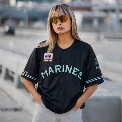 New NPB BSW Black Summer Chiba Lotte Marines Baseball Jersey 2021 - Sugoi JDM