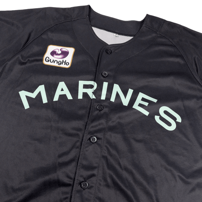 New NPB BSW Summer Chiba Lotte Marines Baseball Jersey 2021 Black - Sugoi JDM