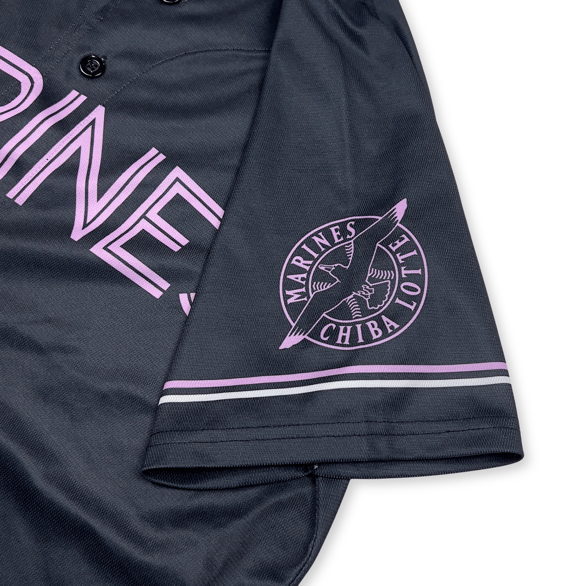 New NPB BSW Summer Chiba Lotte Marines Baseball Jersey 2022 Black - Sugoi JDM