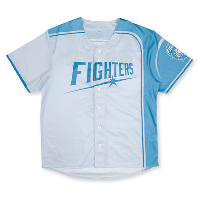 New NPB Nippon Ham Fighters Baseball Dream Of Victory Jersey Blue 1 - Sugoi JDM