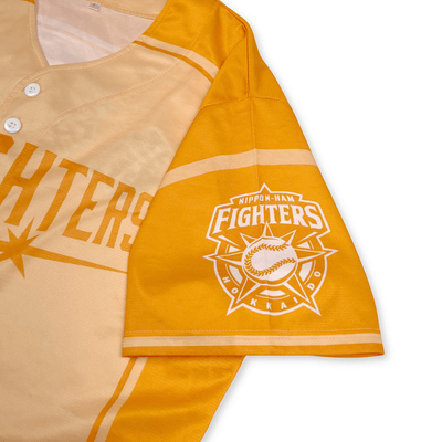 New NPB Nippon Ham Fighters Baseball Dream Of Victory Jersey Orange 1 - Sugoi JDM