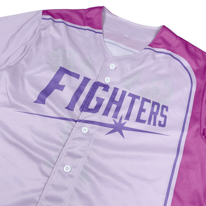 New NPB Nippon Ham Fighters Baseball Dream Of Victory Jersey Purple 1 - Sugoi JDM