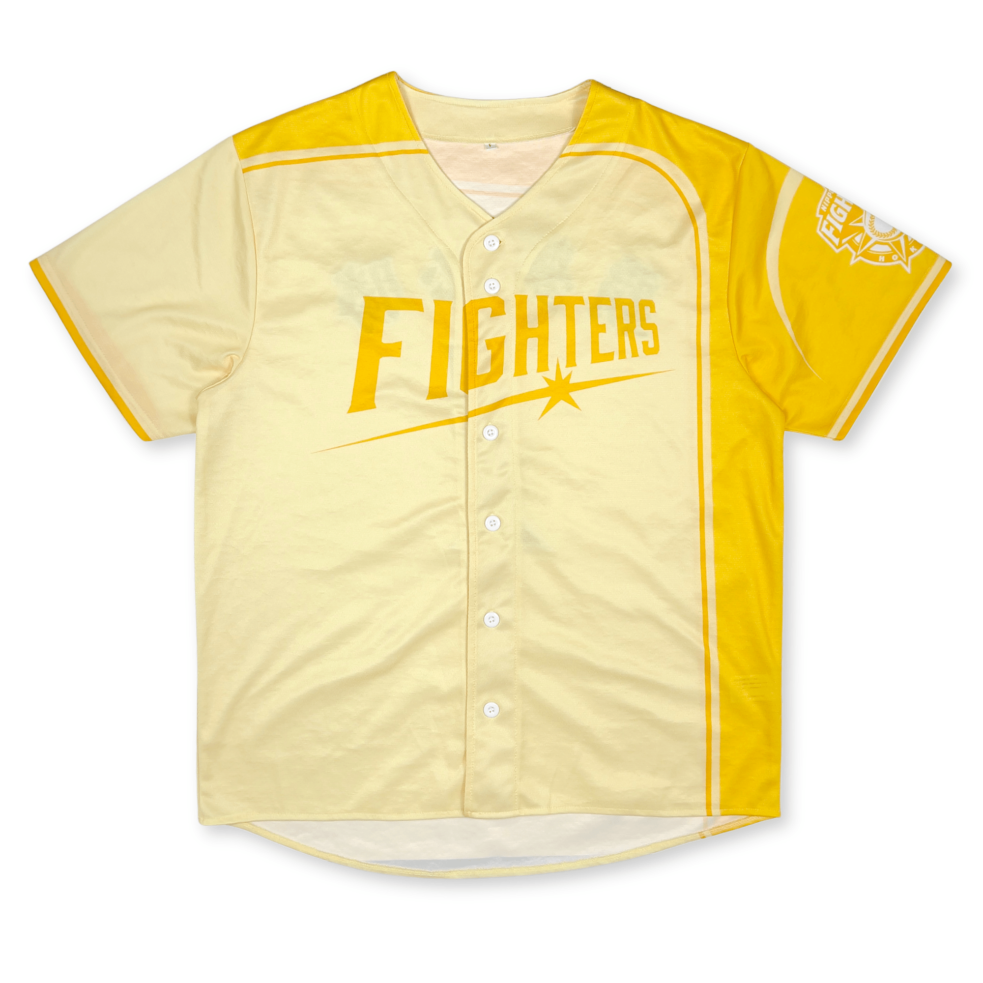New NPB Nippon Ham Fighters Baseball Dream Of Victory Jersey Yellow 1 - Sugoi JDM