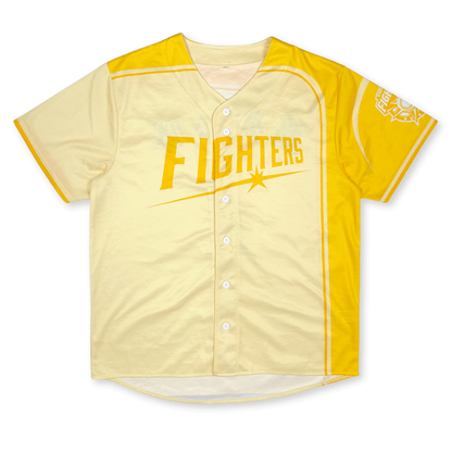 New NPB Nippon Ham Fighters Baseball Dream Of Victory Jersey Yellow 1 - Sugoi JDM