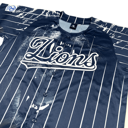 New NPB Yosuke Aizawa Seibu Lions Hunt Blue Baseball Uniform Jersey 2024 - Sugoi JDM