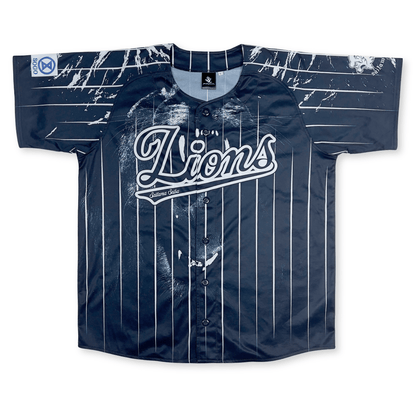 New NPB Yosuke Aizawa Seibu Lions Hunt Blue Baseball Uniform Jersey 2024 - Sugoi JDM