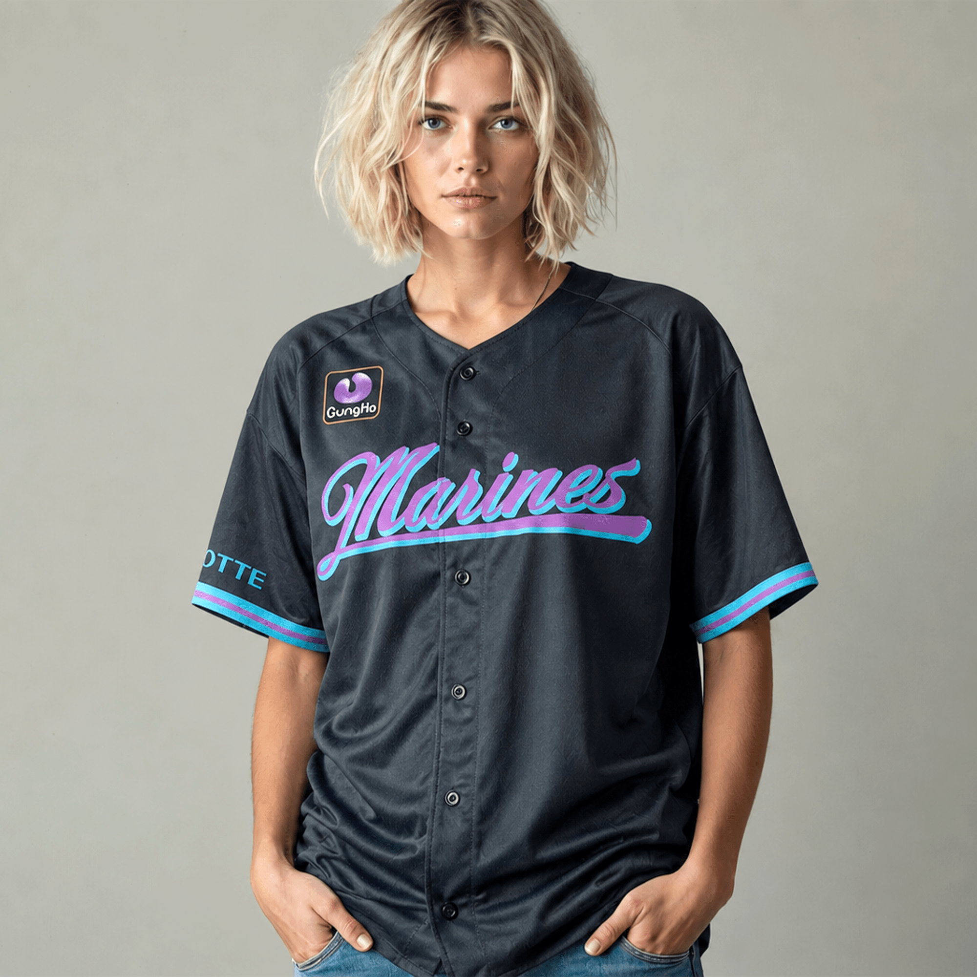 New NPB ZOZO Black Summer Chiba Lotte Marines Baseball Jersey 2025 - Sugoi JDM