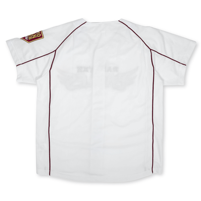 New Retro Japan Baseball Tohoku Rakuten Eagles 2010 Fan Club Knit Jersey White - Sugoi JDM