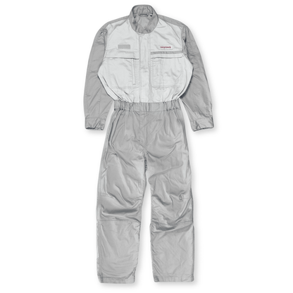 New Retro Japan JDM Nissan Tsunagi Mechanics Coverall Uniform Grey - Sugoi JDM