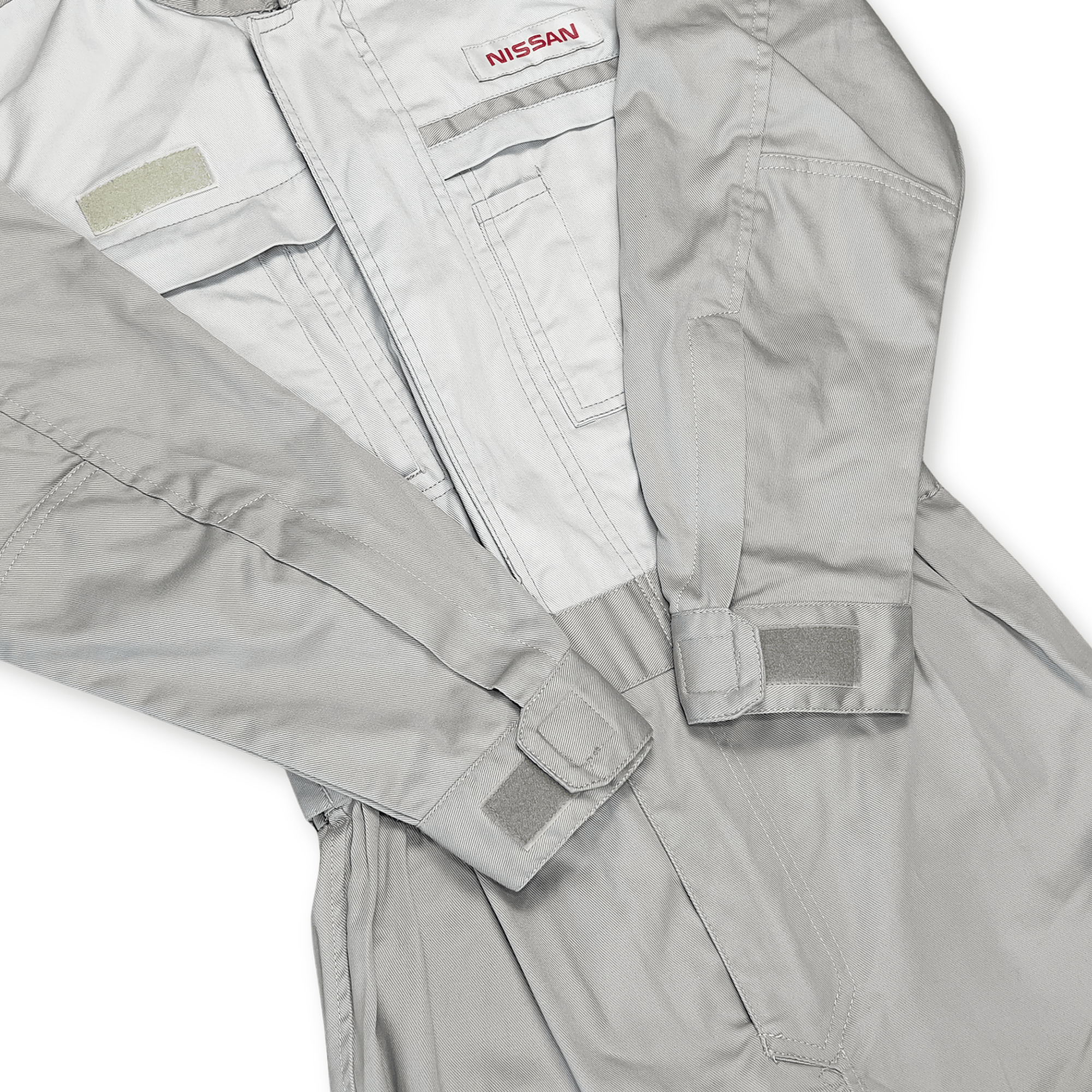 New Retro Japan JDM Nissan Tsunagi Mechanics Coverall Uniform Grey - Sugoi JDM