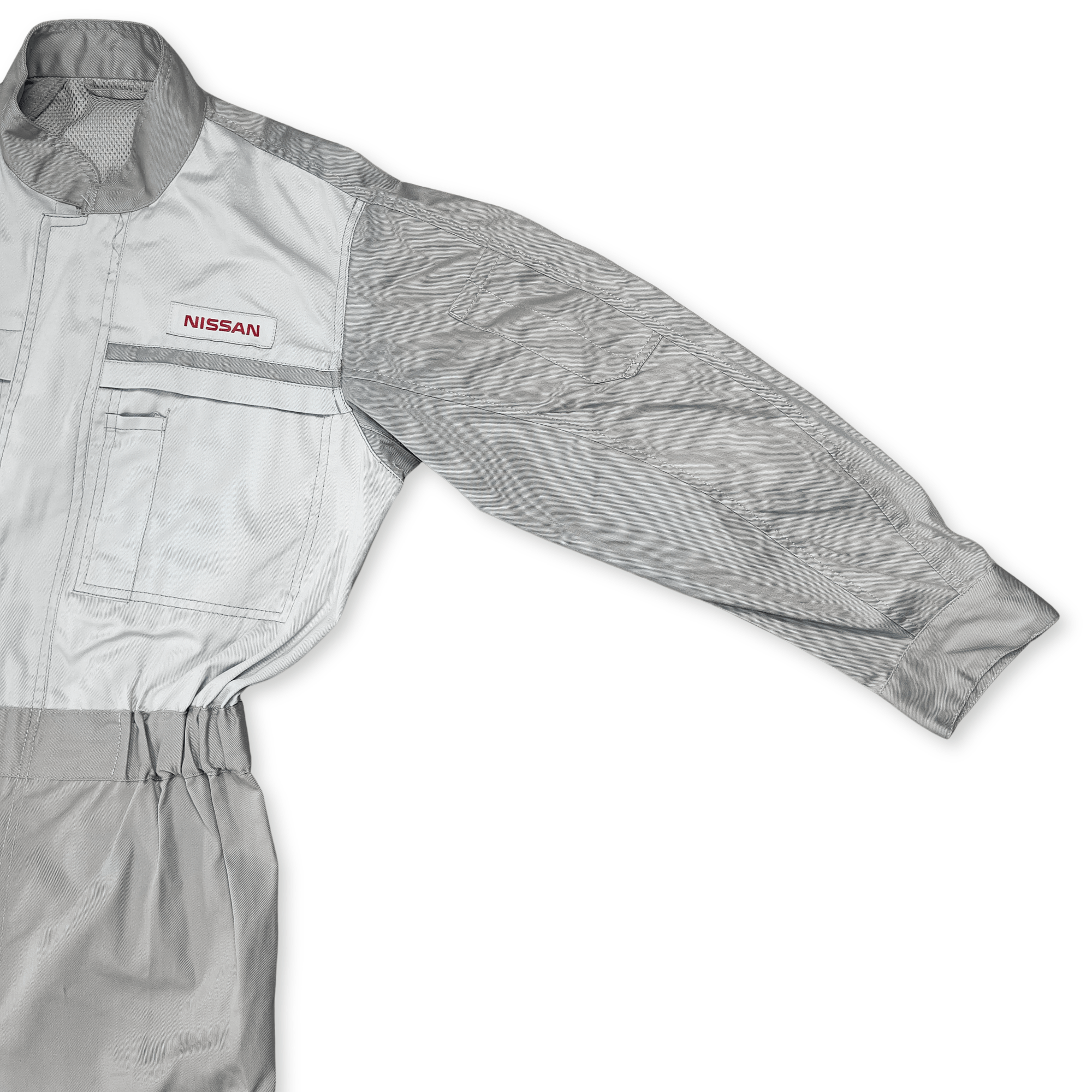 New Retro Japan JDM Nissan Tsunagi Mechanics Coverall Uniform Grey - Sugoi JDM