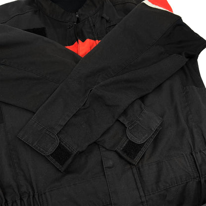 New Retro Japan Nissan Pitwork Summer Tsunagi Mechanics Coverall Black - Sugoi JDM