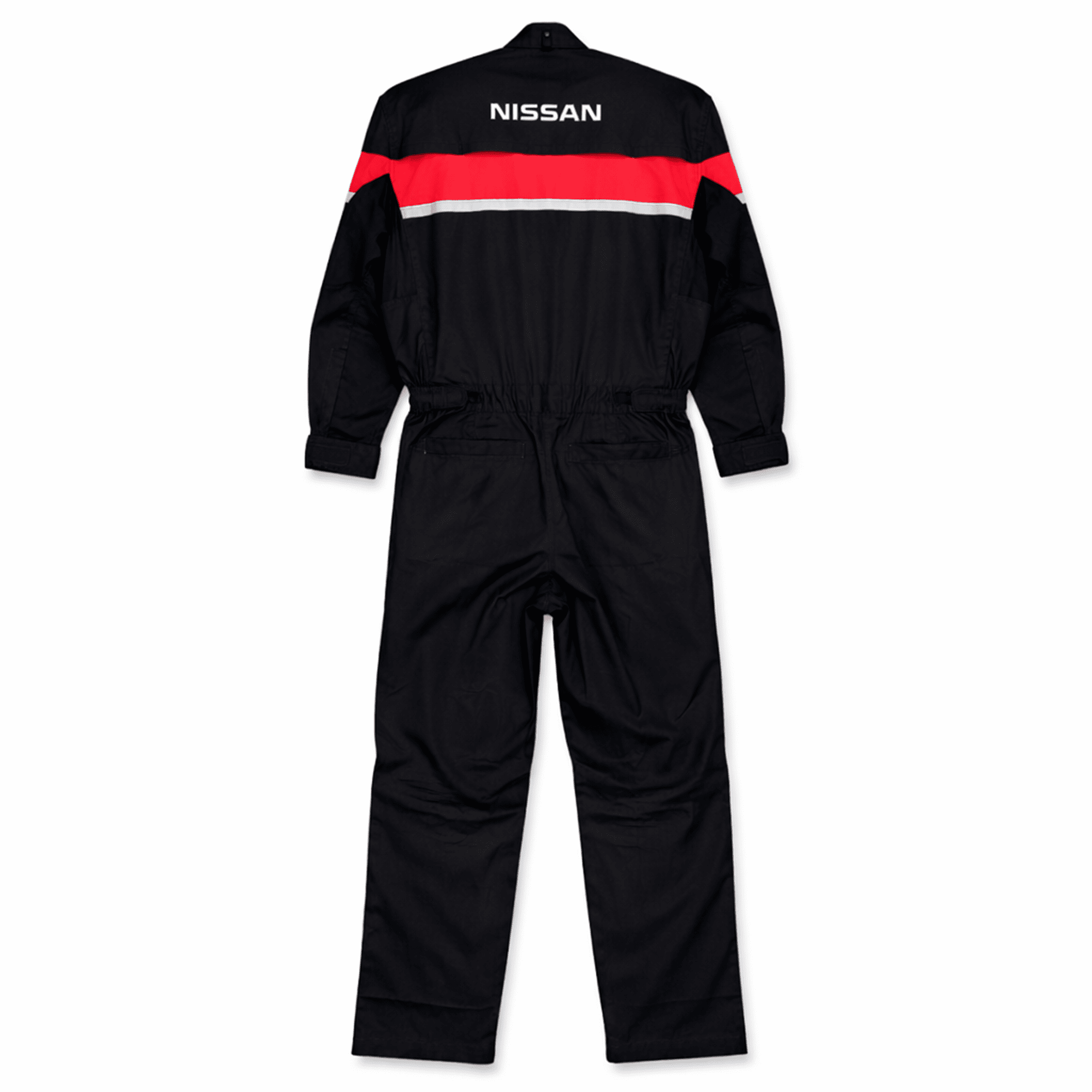 New Retro Japan Nissan Pitwork Summer Tsunagi Mechanics Coverall Black - Sugoi JDM