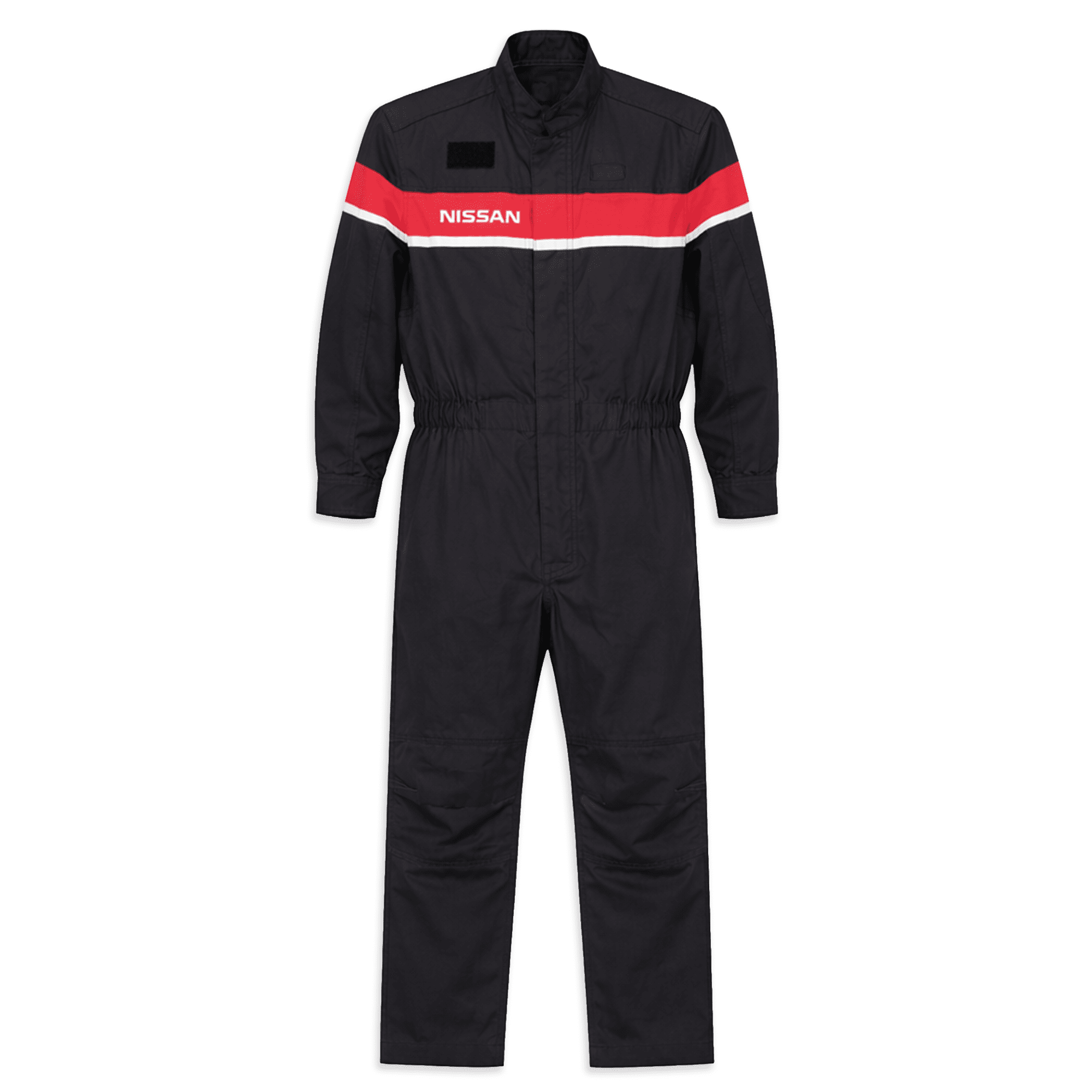New Retro Japan Nissan Pitwork Summer Tsunagi Mechanics Coverall Black - Sugoi JDM