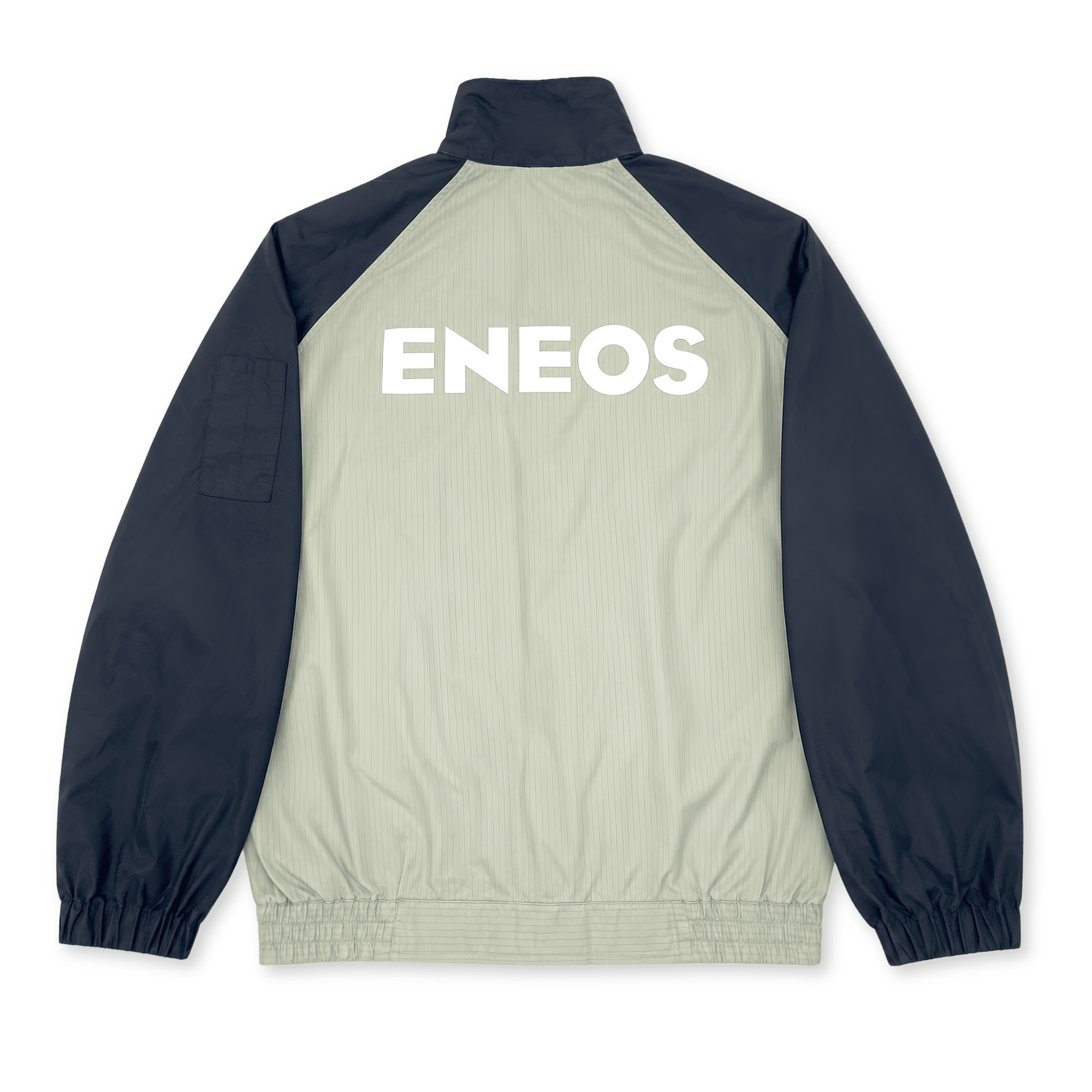 New Retro JDM ENEOS Oil Fuel Summer Staff Windbreaker Jacket Blue - Sugoi JDM