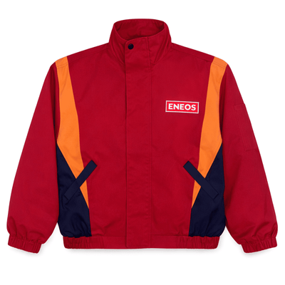 New Retro JDM Japan ENEOS Oil Gas Station Workwear Jacket Uniform Red - Sugoi JDM