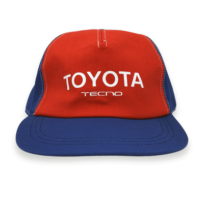 New Retro JDM Japan Genuine Toyota Parts Tecno Mechanics Hat Cap Blue Red - Sugoi JDM
