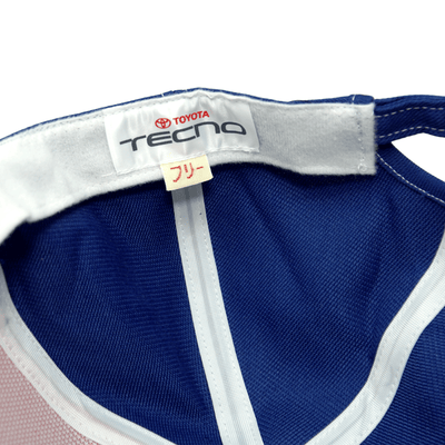 New Retro JDM Japan Genuine Toyota Parts Tecno Mechanics Hat Cap Blue Red - Sugoi JDM