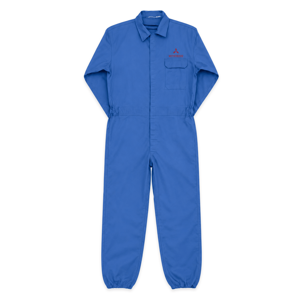 New Retro JDM Japan Showa Murakami Mitsubishi Motors Coveralls Tsunagi Blue - Sugoi JDM