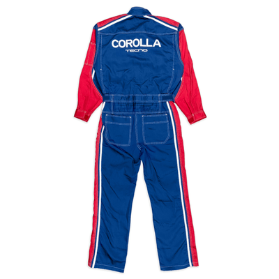 New Retro JDM Toyota Corolla Tecno Jumpsuit Coveralls Mechanic Tsunagi Blue - Sugoi JDM