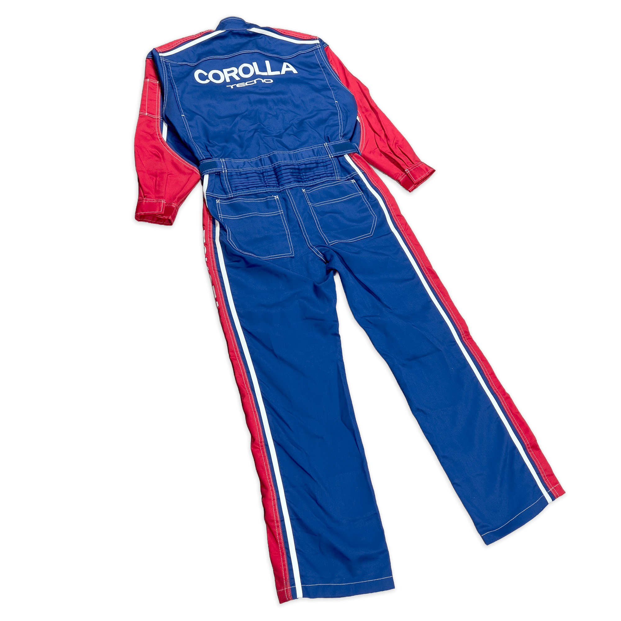 New Retro JDM Toyota Corolla Tecno Jumpsuit Coveralls Mechanic Tsunagi Blue - Sugoi JDM