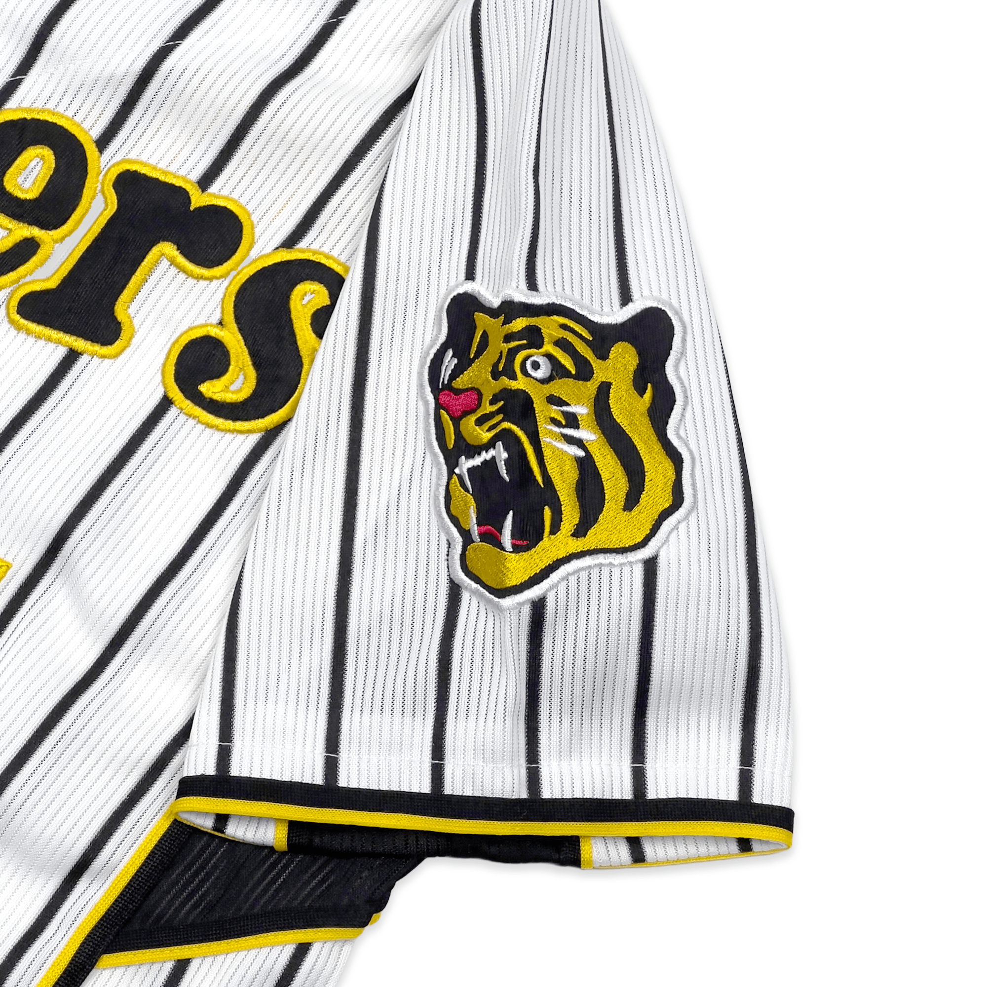 New Retro NPB Hanshin Tigers Takahashi Toritani Baseball Knit Jersey White 1 - Sugoi JDM