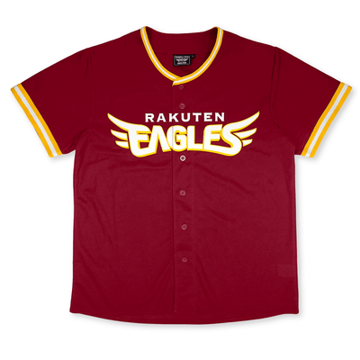 New Retro NPB Japan Baseball Tohoku Rakuten Eagles 2005 Knit Jersey Red - Sugoi JDM