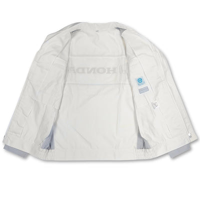 New Retro Showa Era 1990s JDM Japan Honda Motors Mechanic Jacket White - Sugoi JDM
