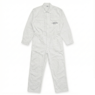 New Retro Showa JDM Isuzu Giga Forward Elf Truck Tsunagi Coveralls White - Sugoi JDM