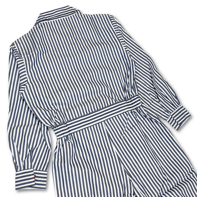 New Showa 1970s JDM Japan Yamaha Champion Tsunagi Coveralls Pin Stripe - Sugoi JDM