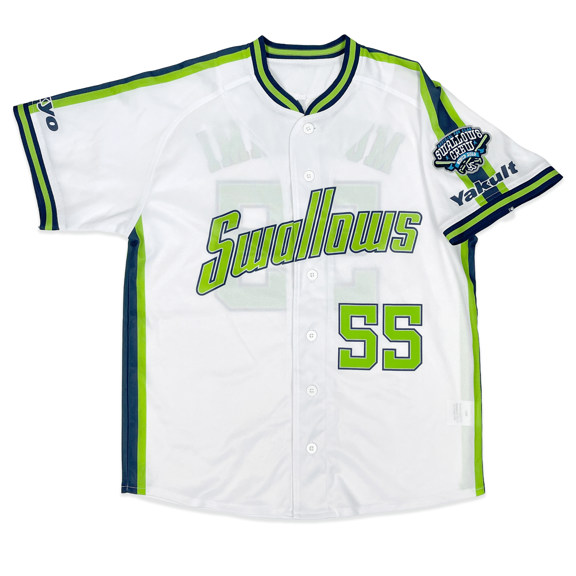 New Tokyo Yakult Swallows CREW Munetaka Murakami 55 2019 Jersey - Sugoi JDM