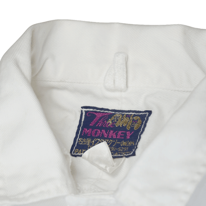 New Vintage 1970s Showa JDM Hino Toyota Yokohama Tsunagi Coveralls White - Sugoi JDM