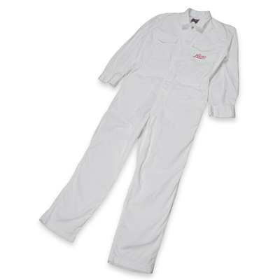 New Vintage 1970s Showa JDM Hino Toyota Yokohama Tsunagi Coveralls White - Sugoi JDM