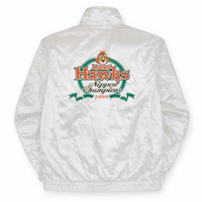 New Vintage Japan NPB Fukuoka Daiei Hawks 1999 Championship Bomber Jacket - Sugoi JDM
