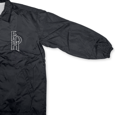 New Vintage Japan NPB Fukuoka Daiei Hawks Schedule Coaches Jacket Black - Sugoi JDM