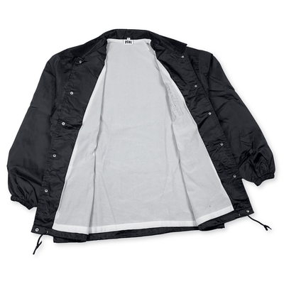 New Vintage Japan NPB Fukuoka Daiei Hawks Schedule Coaches Jacket Black - Sugoi JDM