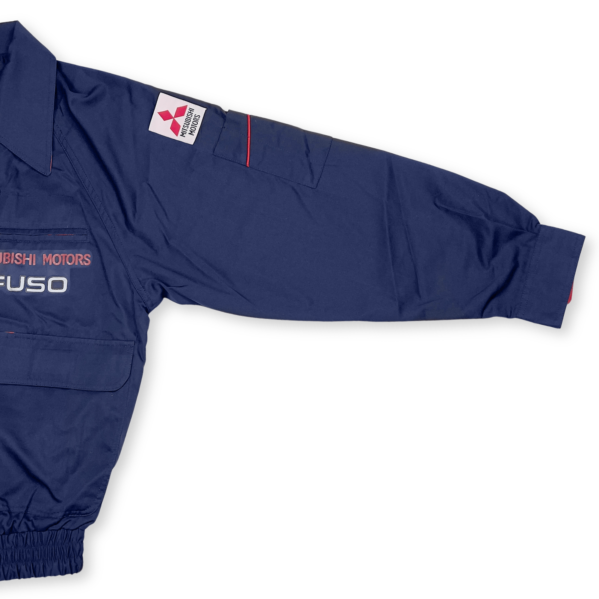 New Vintage JDM Japan Mitsubishi Motors Fuso Mechanic Staff Jacket Blue - Sugoi JDM