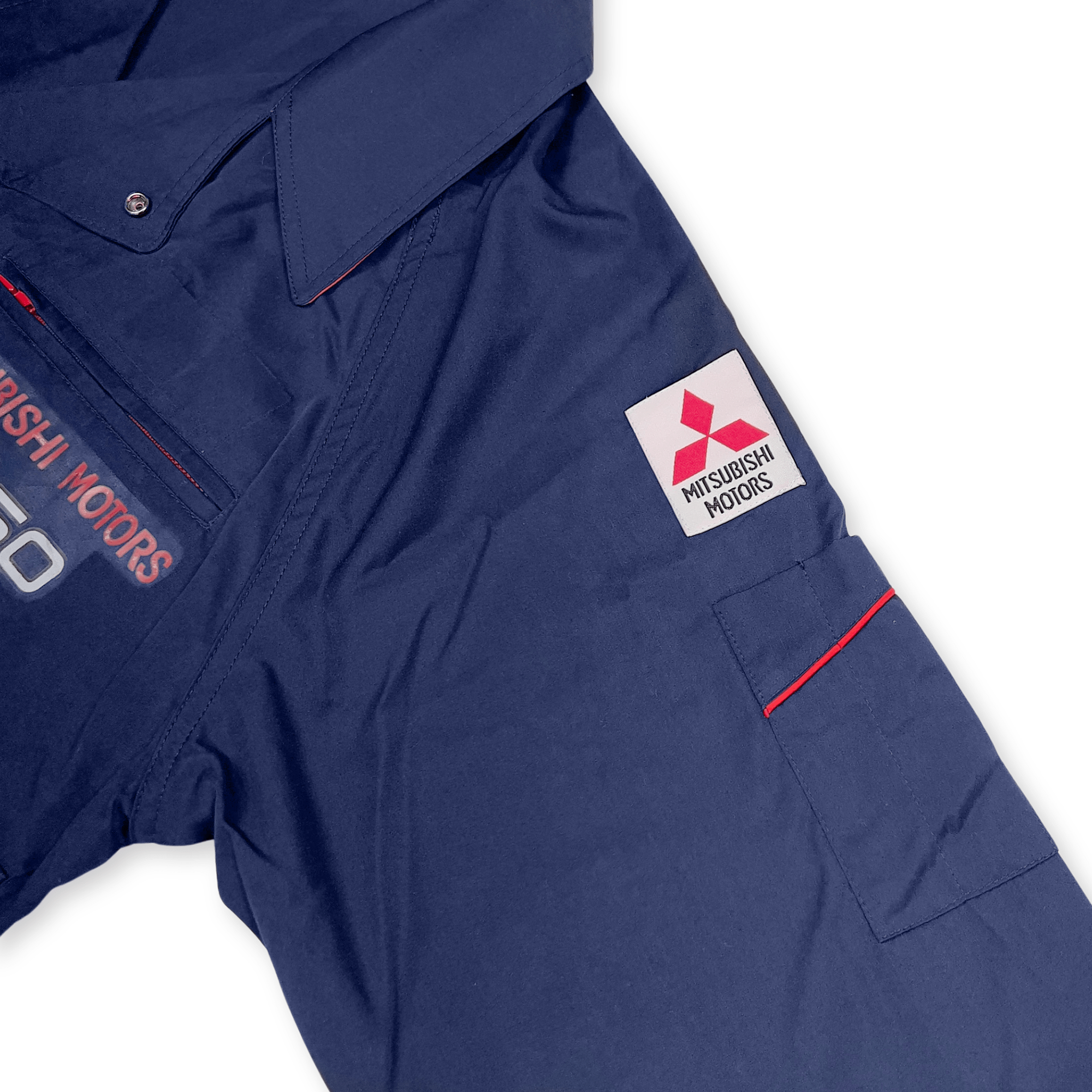 New Vintage JDM Japan Mitsubishi Motors Fuso Mechanic Staff Jacket Blue - Sugoi JDM