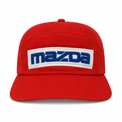 New Vintage JDM Showa 1970s Japan Mazda Corporate Dealer Hat Cap Red - Sugoi JDM
