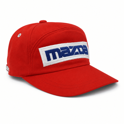 New Vintage JDM Showa 1970s Japan Mazda Corporate Dealer Hat Cap Red - Sugoi JDM