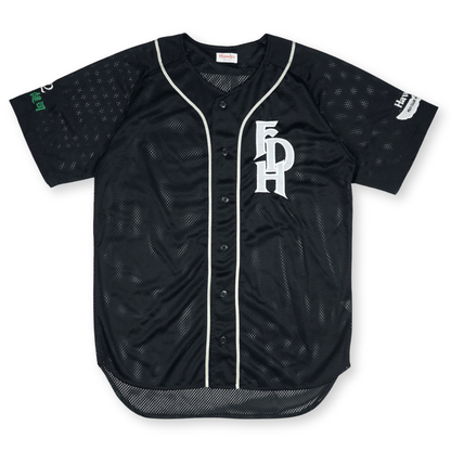 New Vintage NPB Fukuoka Daiei Hawks Fan Club Kenji Johjima Baseball Jersey Black - Sugoi JDM