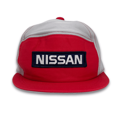 New Vintage Showa Era Japanese JDM Nissan Staff Red Stage Hat Cap Red - Sugoi JDM