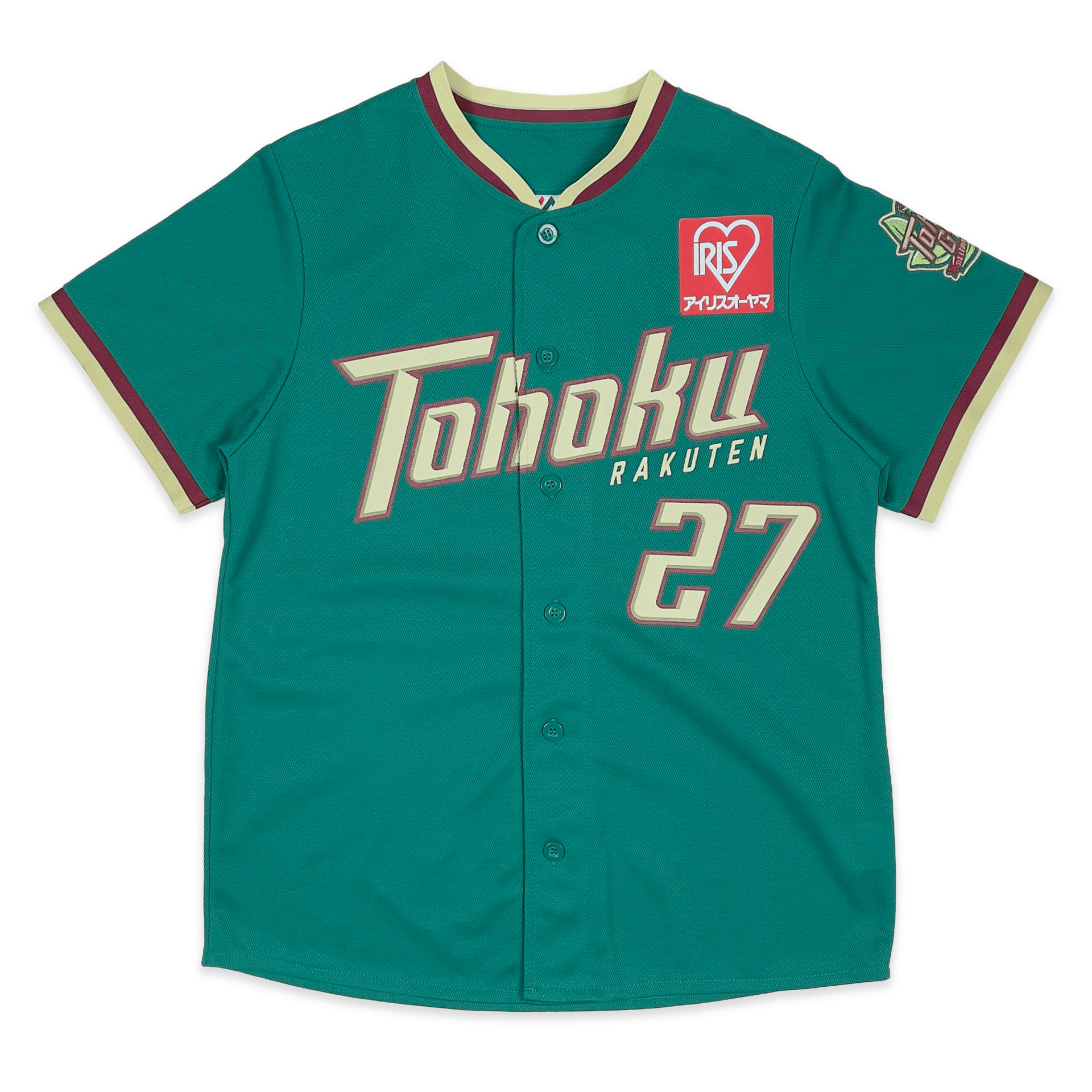 TEIKYO NAGAOKA ユニフォーム NPB Japan Tohoku Green Rakuten Eagles Takero Okajima Baseball