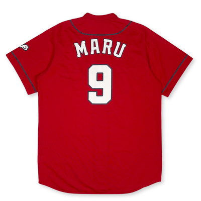 BBM Yoshihiro Maru サイン入りユニフォーム Official Retro NPB Japan Hiroshima Carp Baseball Jersey Yoshihiro
