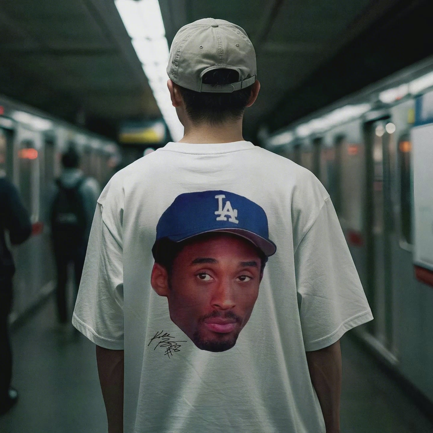 Load video: Japan Legacy Across Borders Kobe Bryant Dodgers T Shirt White